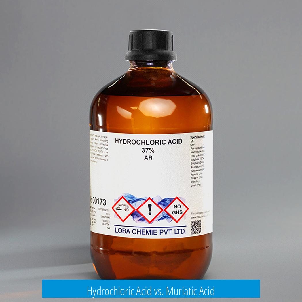 Hydrochloric Acid vs. Muriatic Acid