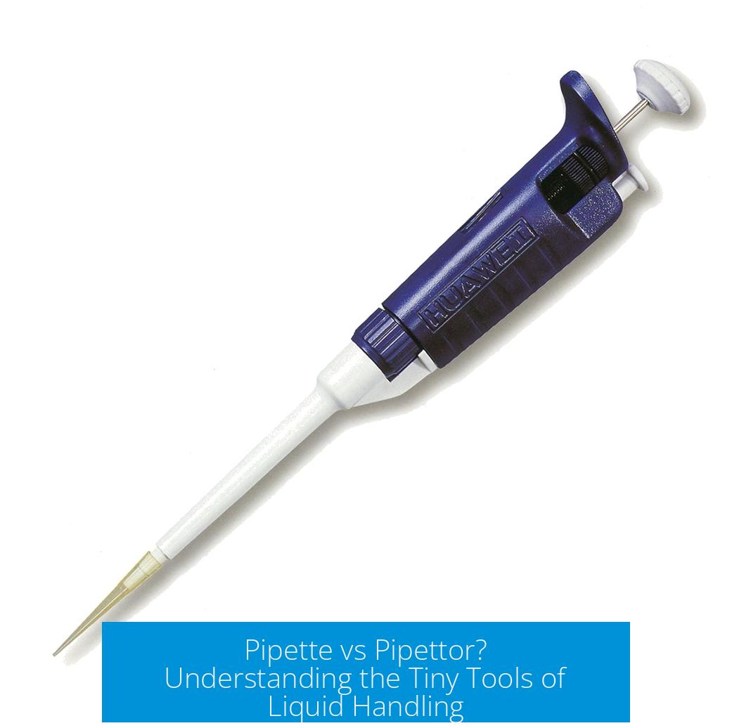 Pipette vs Pipettor? Understanding the Tiny Tools of Liquid Handling