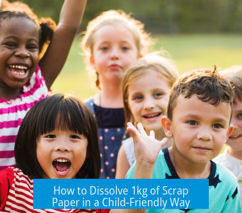 How to Dissolve 1kg of Scrap Paper in a Child-Friendly Way