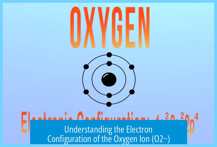 Understanding the Electron Configuration of the Oxygen Ion (O2−)