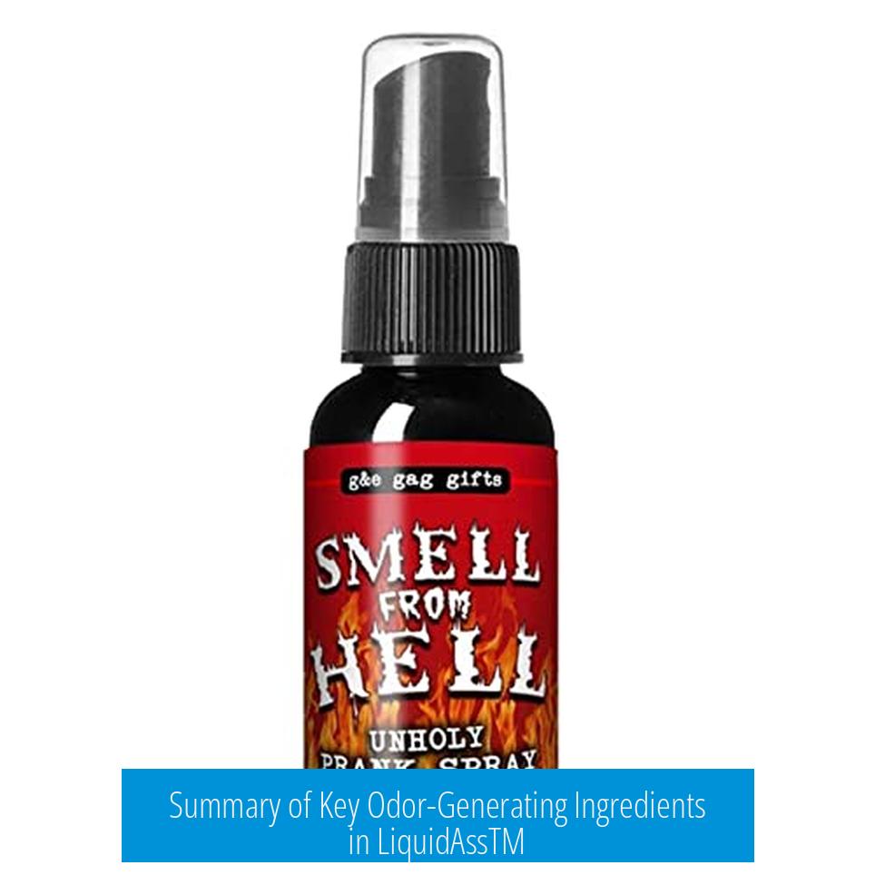 Summary of Key Odor-Generating Ingredients in LiquidAssTM