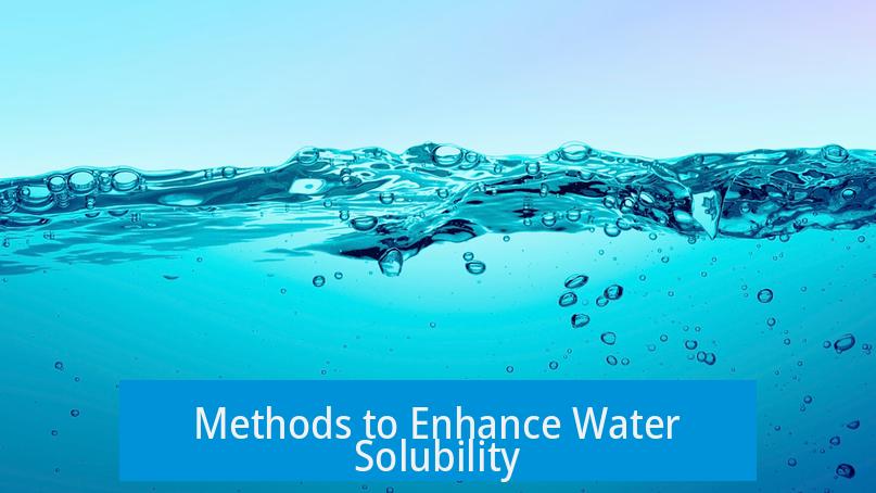 Methods to Enhance Water Solubility