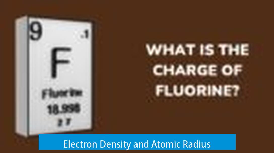 Electron Density and Atomic Radius