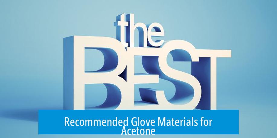 Recommended Glove Materials for Acetone