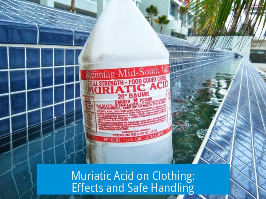 Muriatic Acid on Clothing: Effects and Safe Handling