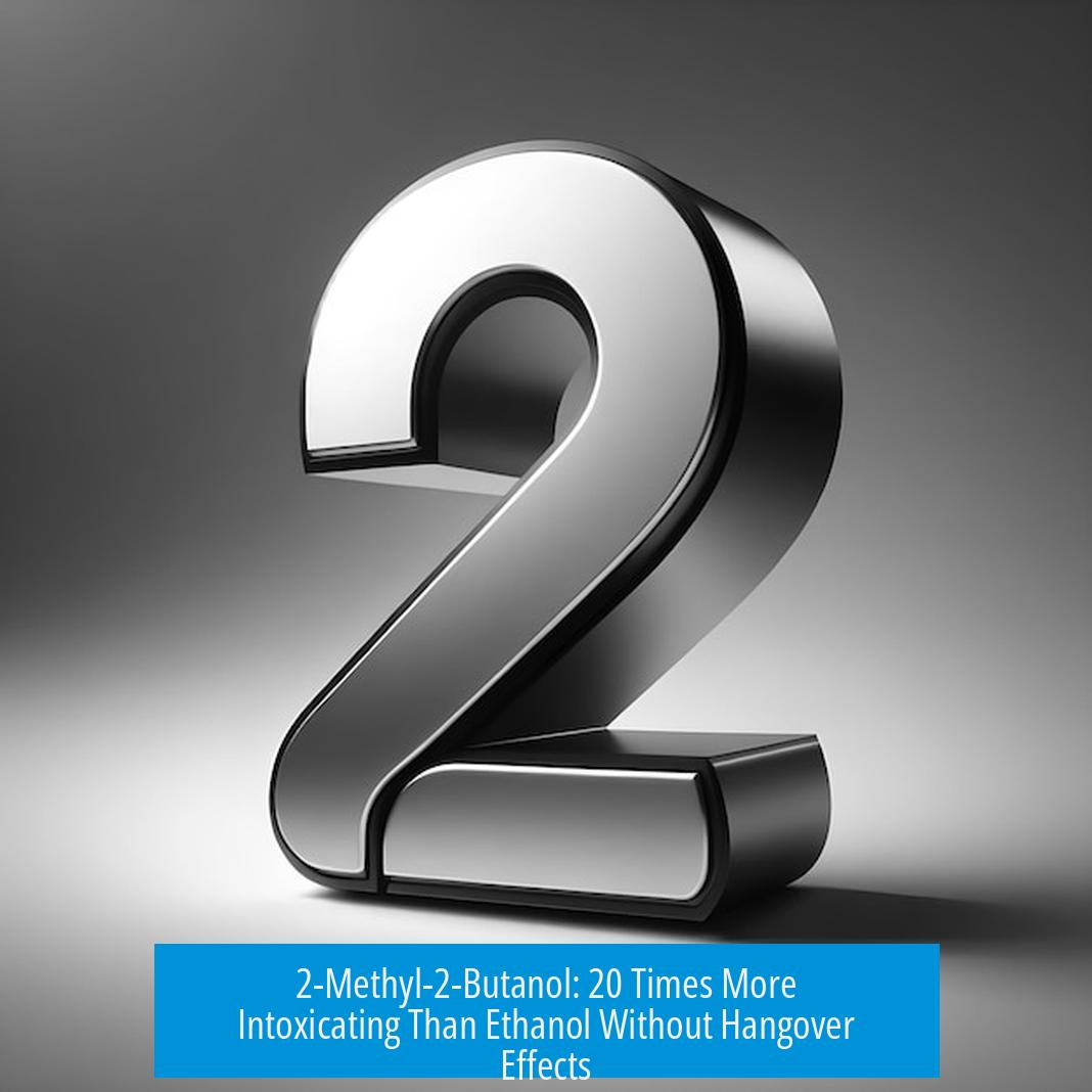 2-Methyl-2-Butanol: 20 Times More Intoxicating Than Ethanol Without Hangover Effects