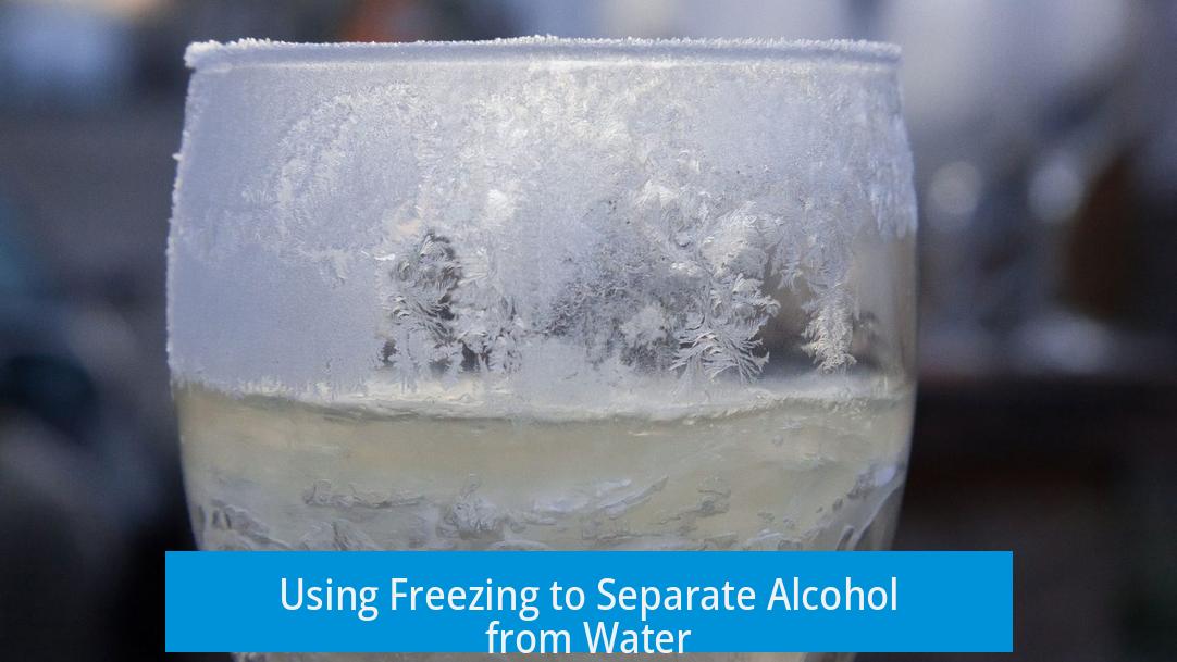 Using Freezing to Separate Alcohol from Water
