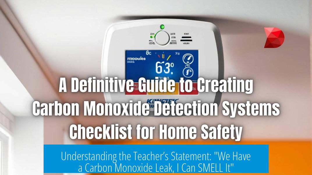Understanding the Teacher’s Statement: "We Have a Carbon Monoxide Leak, I Can SMELL It"