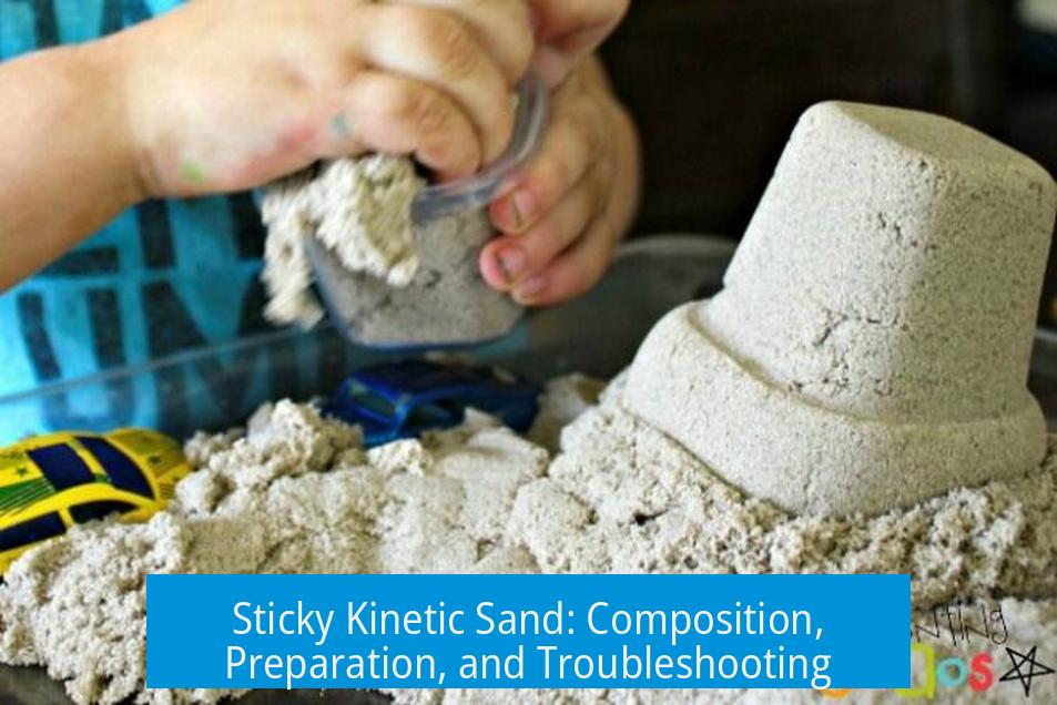 Sticky Kinetic Sand: Composition, Preparation, and Troubleshooting