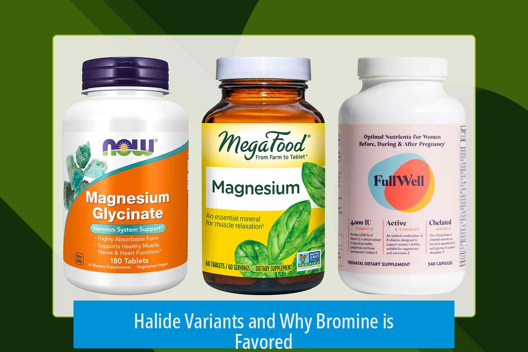 Halide Variants and Why Bromine is Favored