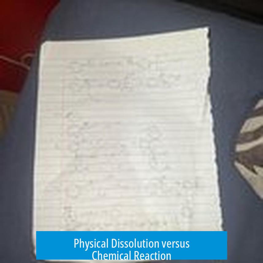 Physical Dissolution versus Chemical Reaction