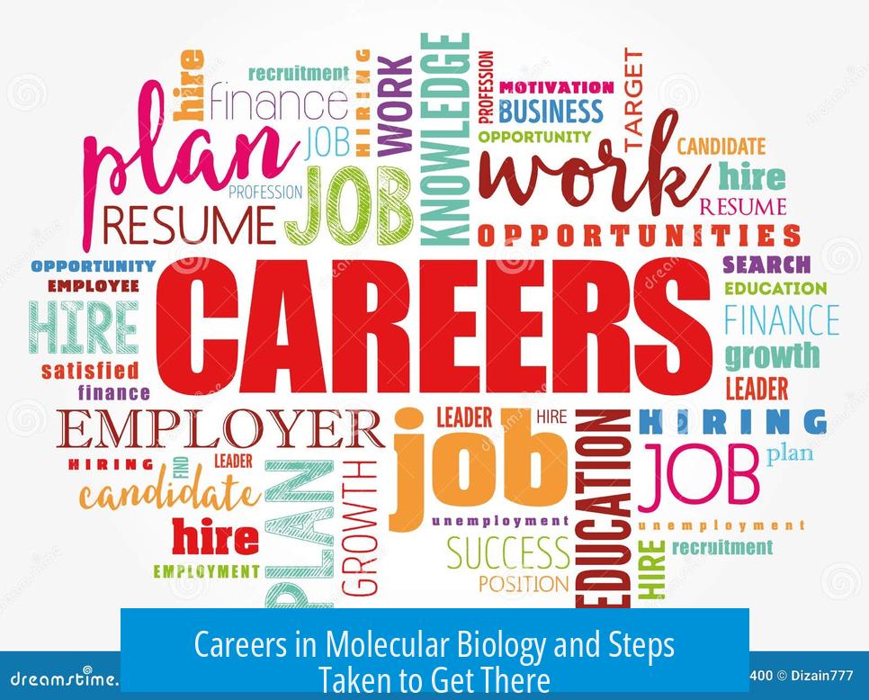 Careers in Molecular Biology and Steps Taken to Get There