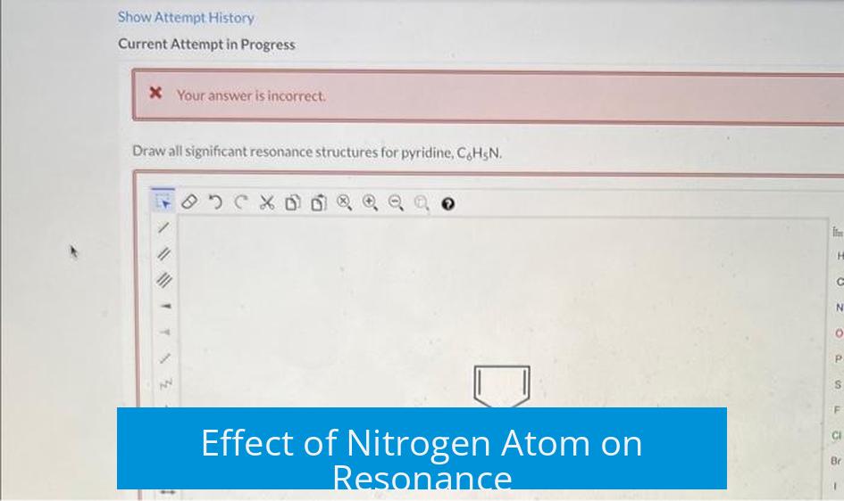 Effect of Nitrogen Atom on Resonance