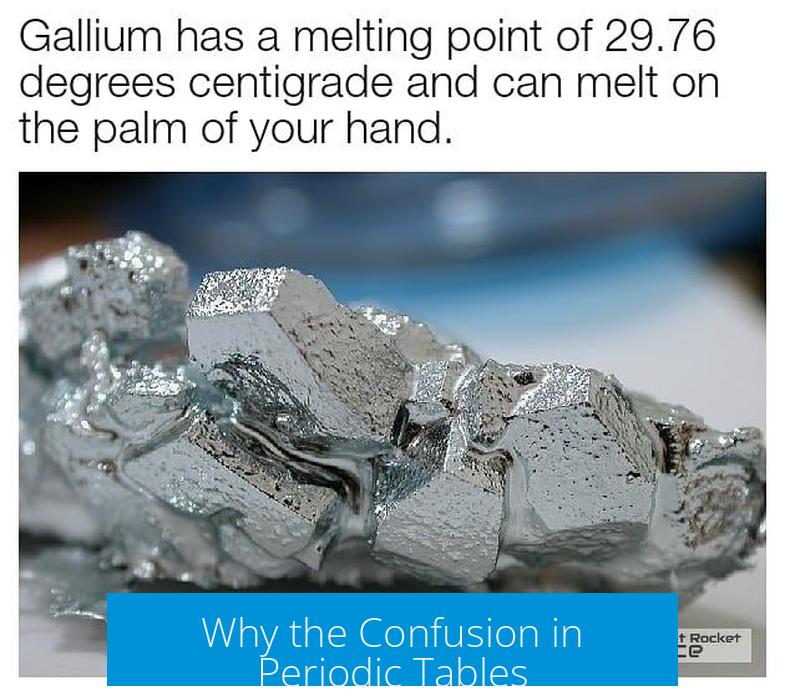 Why the Confusion in Periodic Tables?