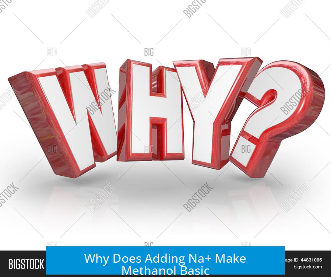 Why Does Adding Na+ Make Methanol Basic?