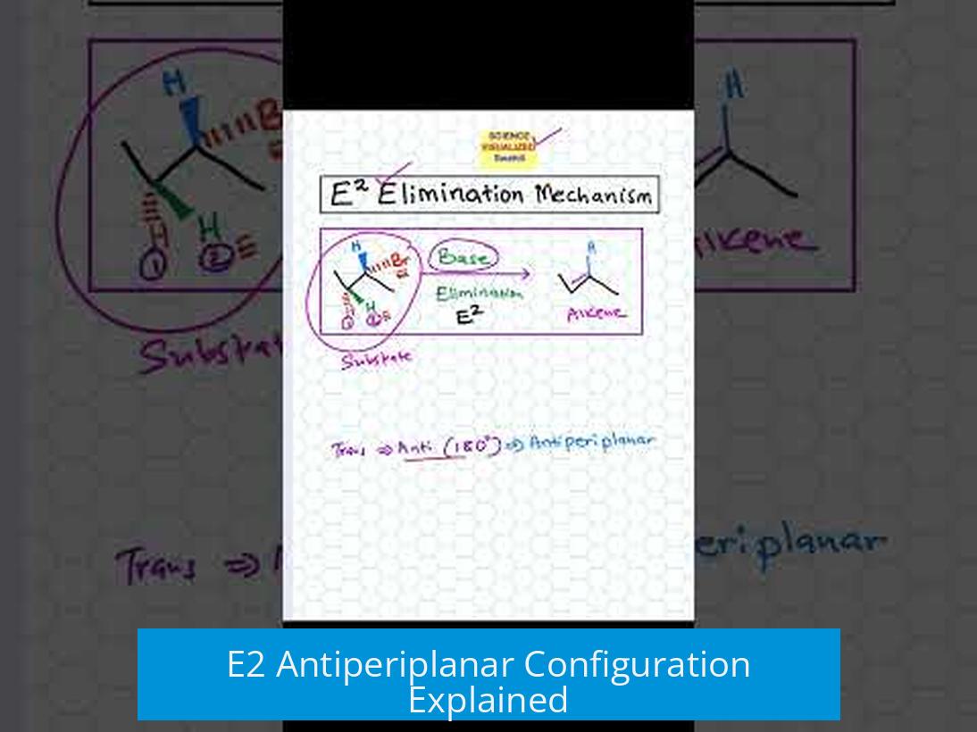 E2 Antiperiplanar Configuration Explained