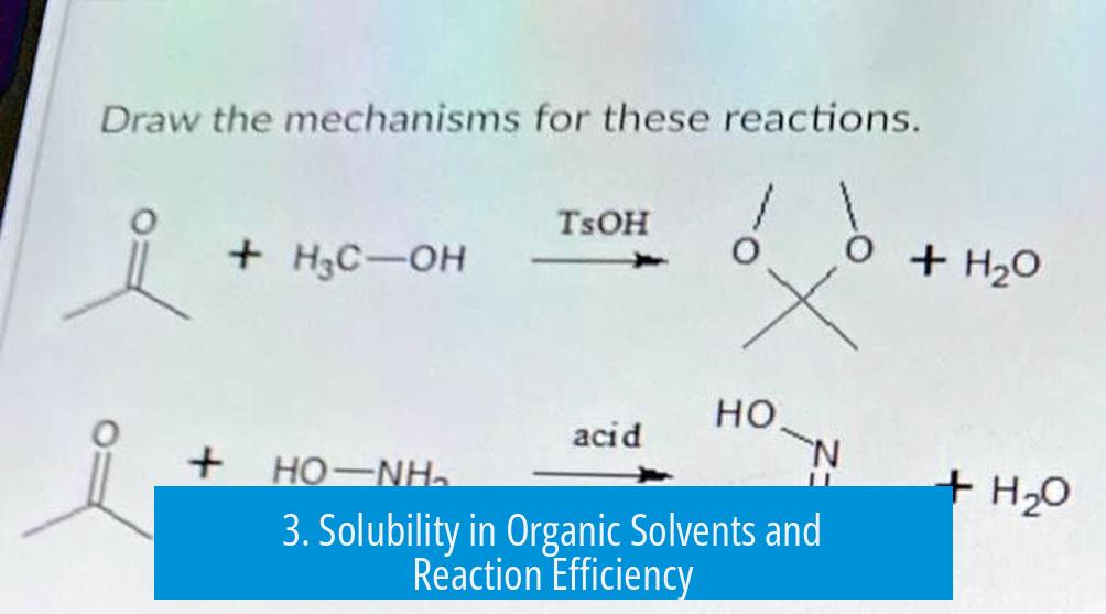 3. Solubility in Organic Solvents and Reaction Efficiency