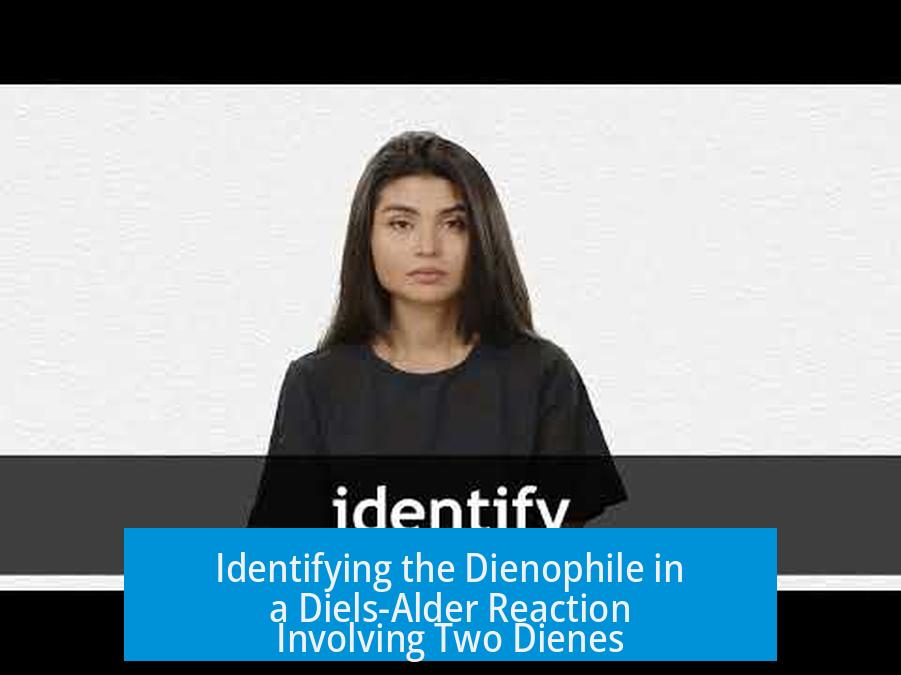Identifying the Dienophile in a Diels-Alder Reaction Involving Two Dienes