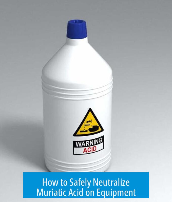 How to Safely Neutralize Muriatic Acid on Equipment