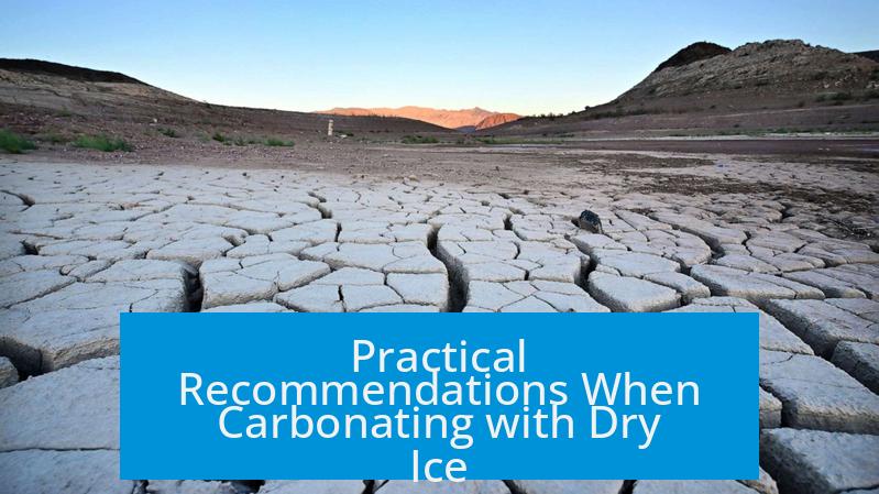 Practical Recommendations When Carbonating with Dry Ice
