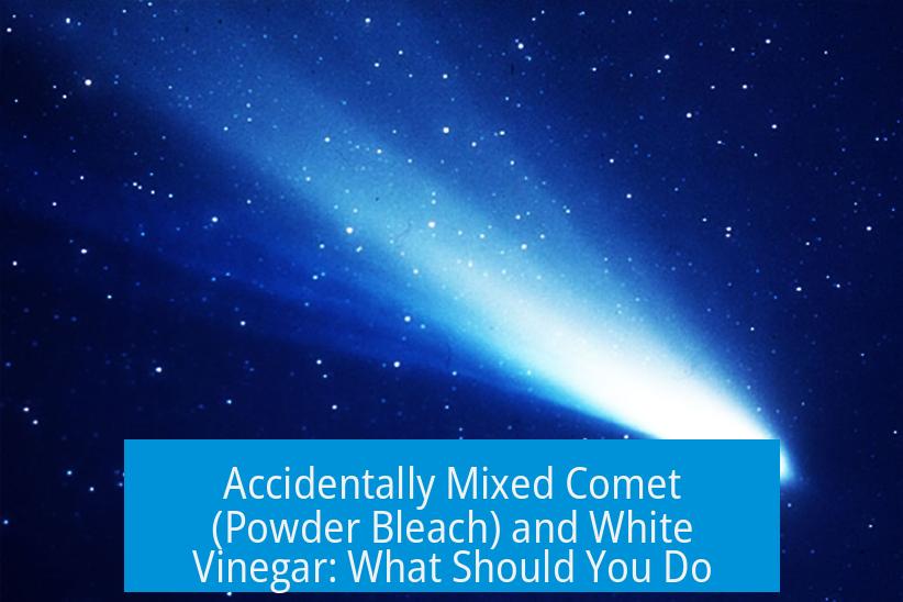 Accidentally Mixed Comet (Powder Bleach) and White Vinegar: What Should You Do?