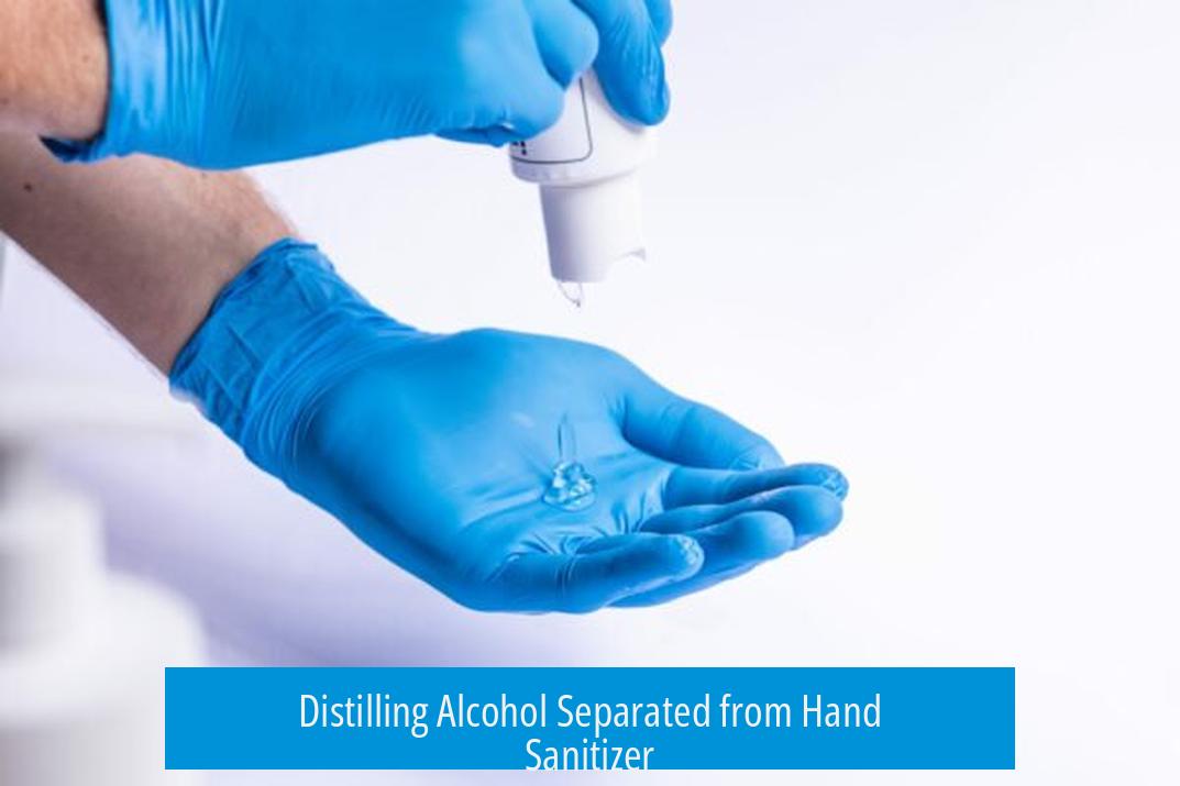 Distilling Alcohol Separated from Hand Sanitizer