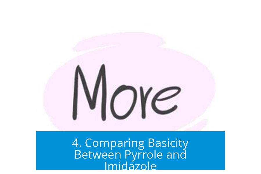 4. Comparing Basicity Between Pyrrole and Imidazole