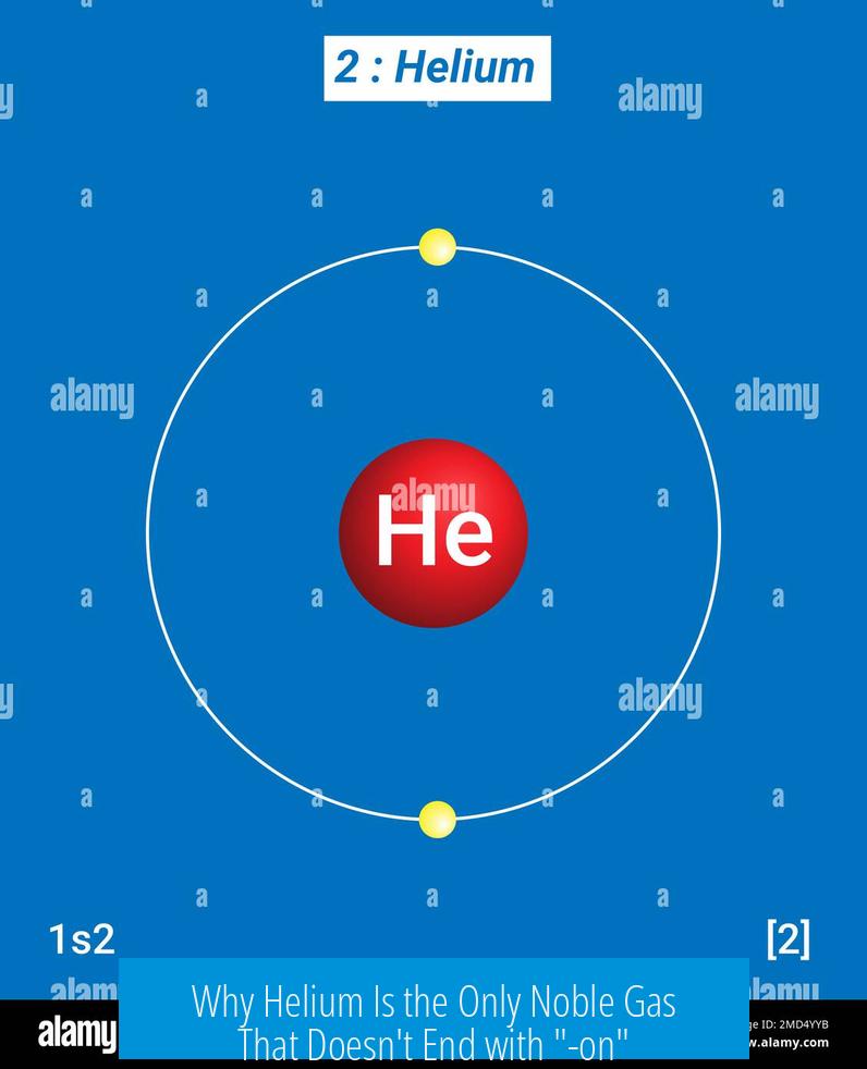 Why Helium Is the Only Noble Gas That Doesn't End with "-on"