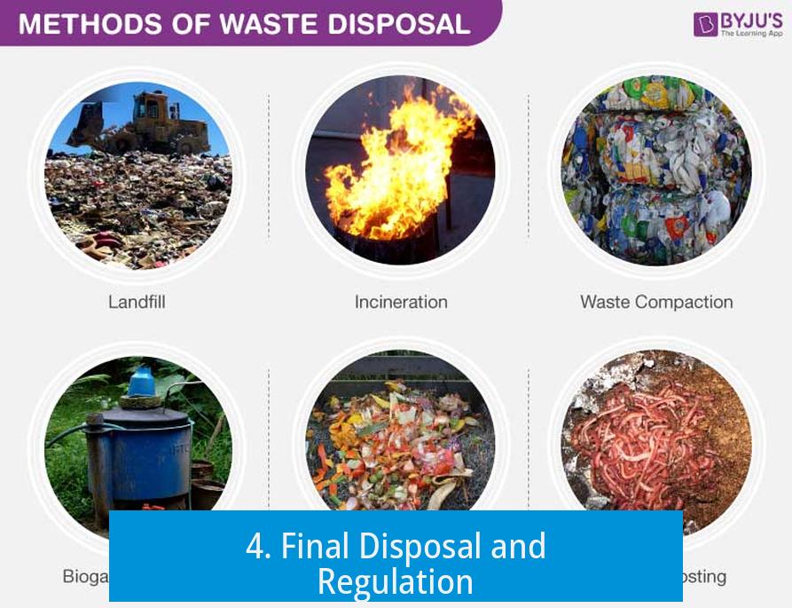 4. Final Disposal and Regulation