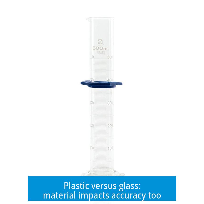 Plastic versus glass: material impacts accuracy too