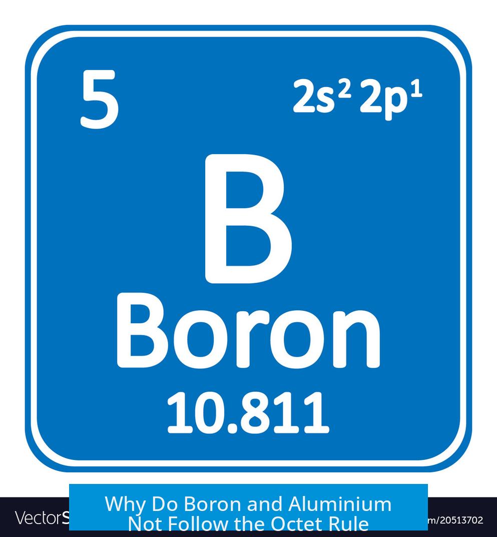 Why Do Boron and Aluminium Not Follow the Octet Rule?