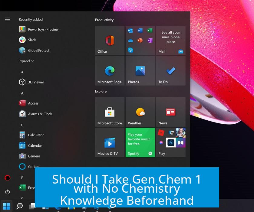 Should I Take Gen Chem 1 with No Chemistry Knowledge Beforehand?
