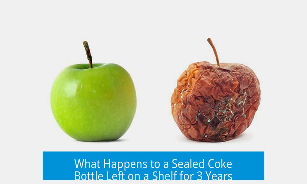 What Happens to a Sealed Coke Bottle Left on a Shelf for 3 Years?