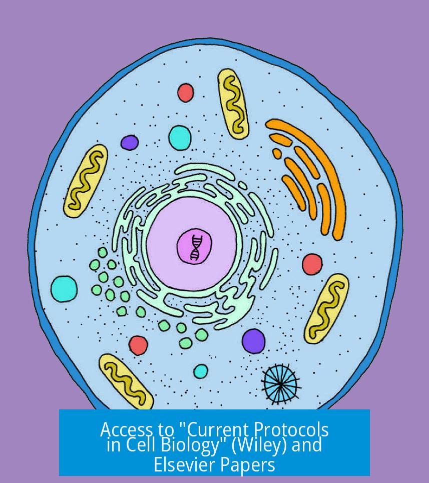 Access to "Current Protocols in Cell Biology" (Wiley) and Elsevier Papers