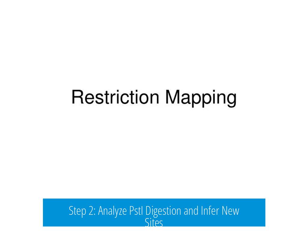 Step 2: Analyze PstI Digestion and Infer New Sites