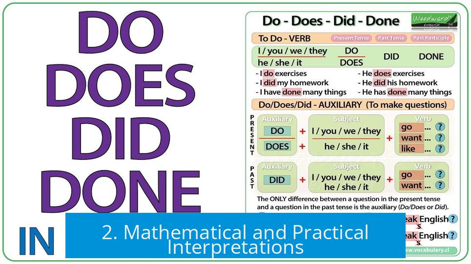 2. Mathematical and Practical Interpretations