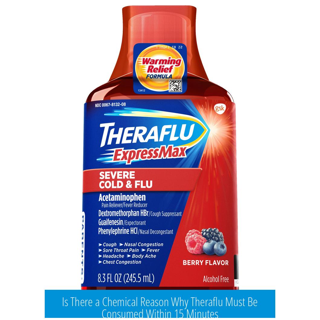 Is There a Chemical Reason Why Theraflu Must Be Consumed Within 15 Minutes?