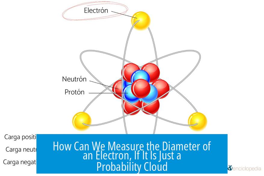 How Can We Measure the Diameter of an Electron, If It Is Just a Probability Cloud?