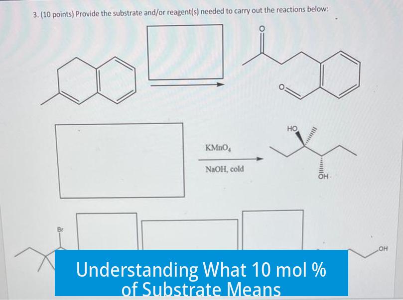 Understanding What 10 mol % of Substrate Means