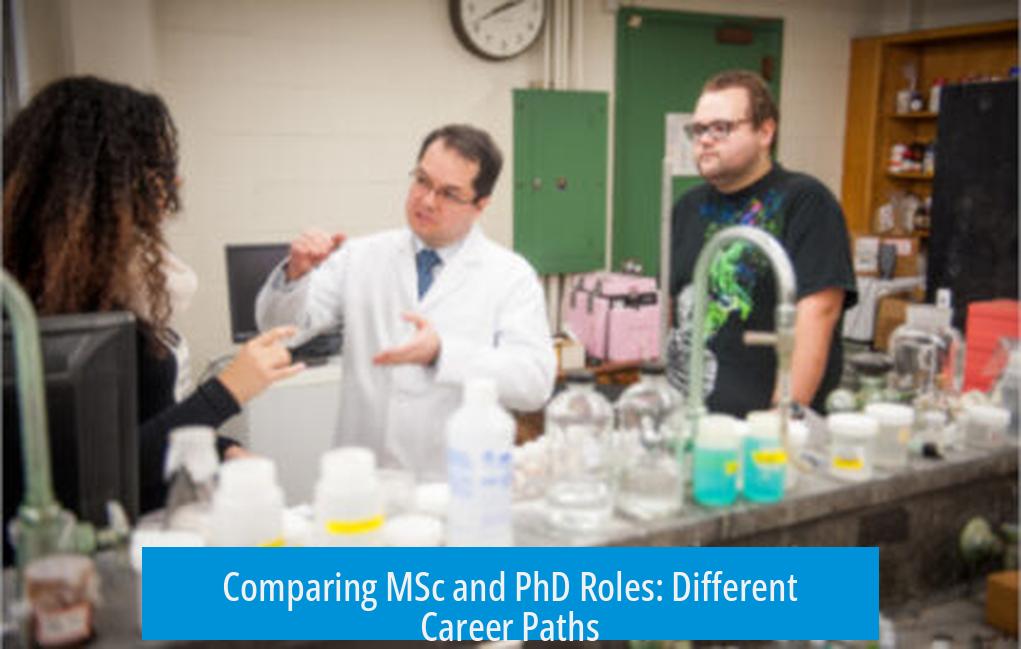 Comparing MSc and PhD Roles: Different Career Paths