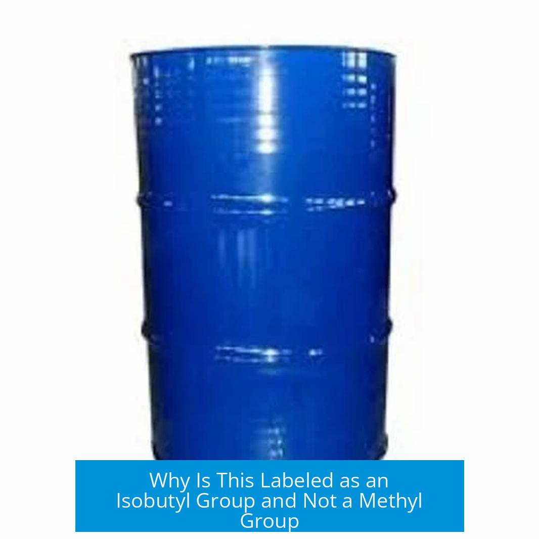 Why Is This Labeled as an Isobutyl Group and Not a Methyl Group?