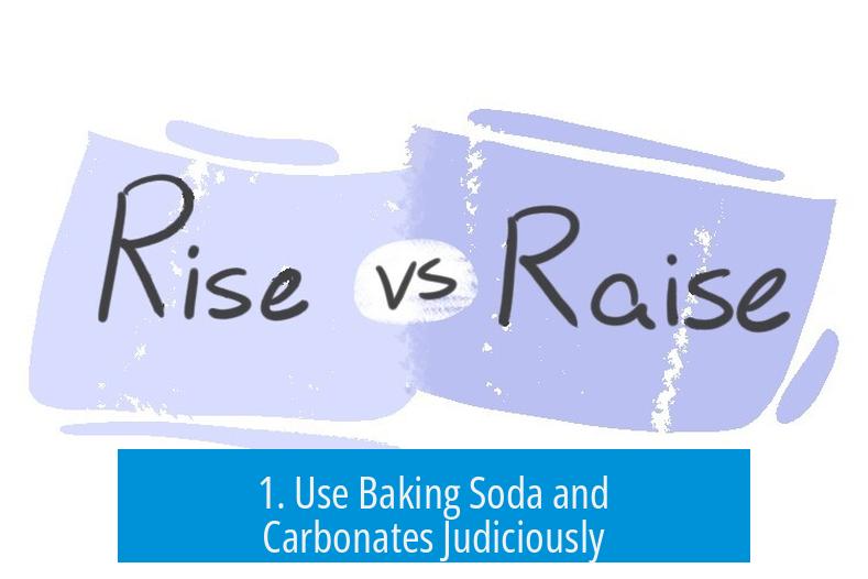 1. Use Baking Soda and Carbonates Judiciously