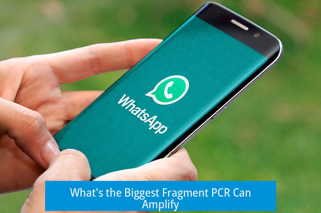 What's the Biggest Fragment PCR Can Amplify?