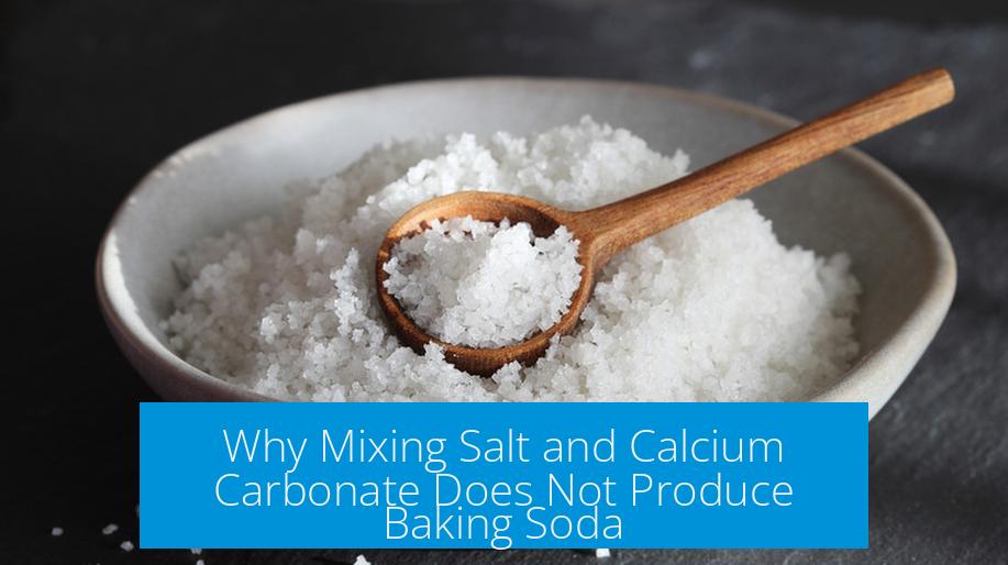 Why Mixing Salt and Calcium Carbonate Does Not Produce Baking Soda