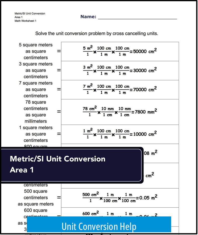 Unit Conversion Help