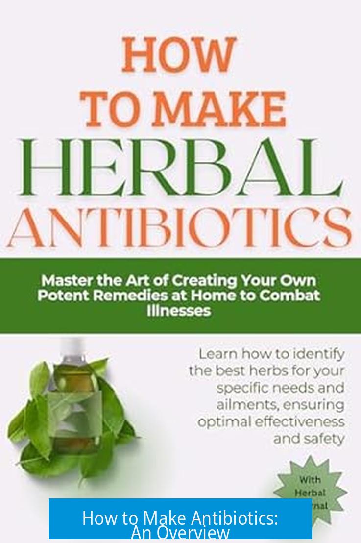 How to Make Antibiotics: An Overview