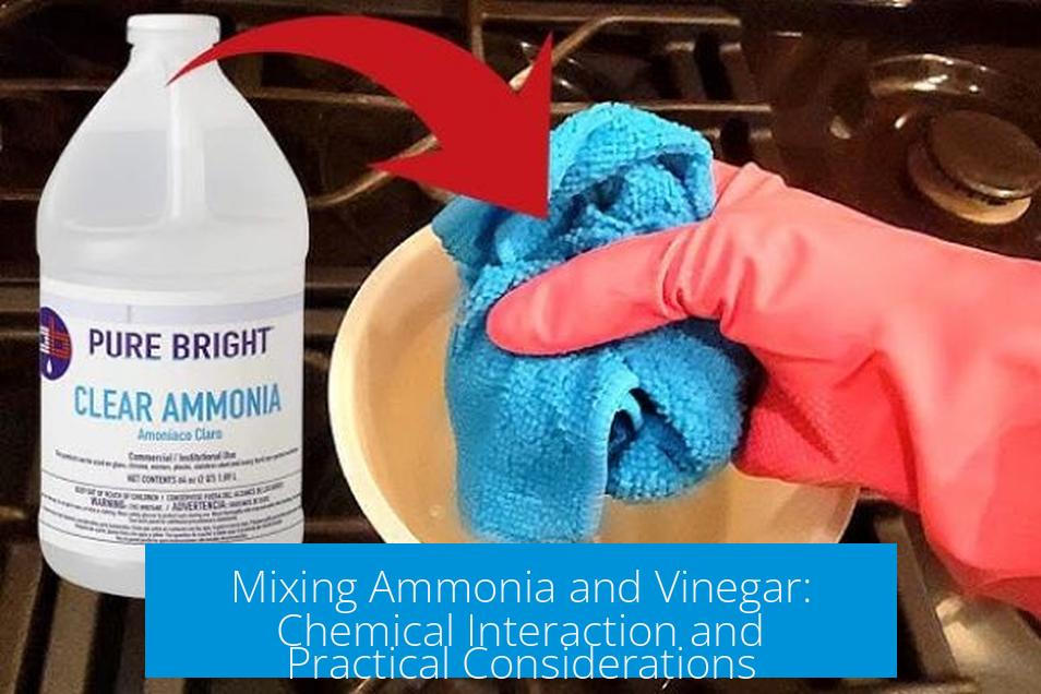 Mixing Ammonia and Vinegar: Chemical Interaction and Practical Considerations
