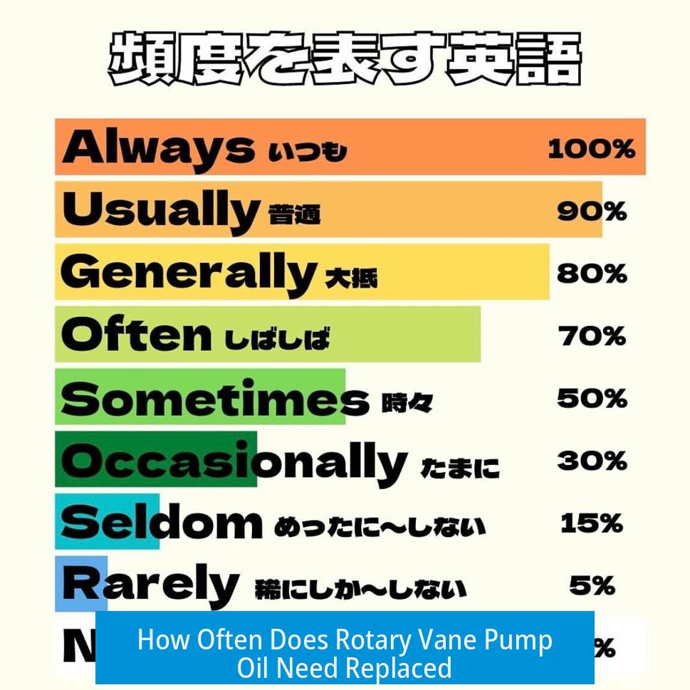 How Often Does Rotary Vane Pump Oil Need Replaced?