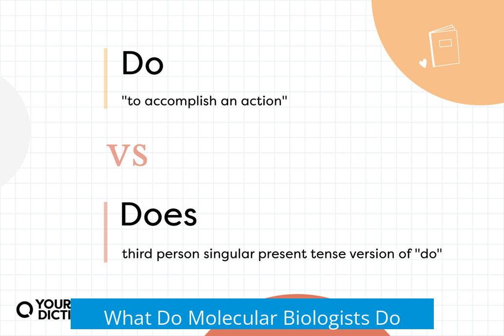 What Do Molecular Biologists Do?