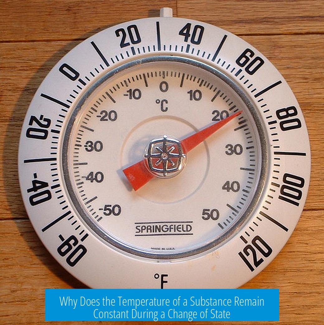 Why Does the Temperature of a Substance Remain Constant During a Change of State?